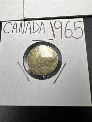 Toner Trio Canada & England Silver Dimes Circ - 1896 1940 1965