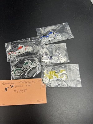 5 Piece Variety Set Harley Davidson Somalia Dollar Coins UNC 2007