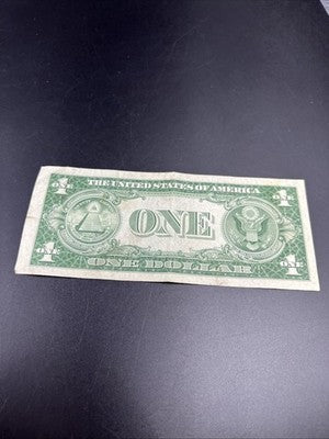 1935 D $1 Wide Margin US Silver Certificate Fine Circ #38