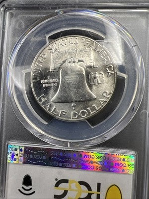 1958 P 50c Franklin Silver Half Dollar Coin PCGS MS64 CH BU Certified #79