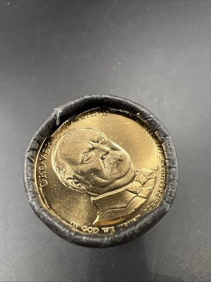 2012 D Grover Cleveland First Term Presidential Dollar US Mint BU Roll 25 Coins