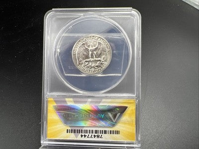 1961 D 25C Washington Quarter Silver Coin ANACS MS66 Gem BU #44