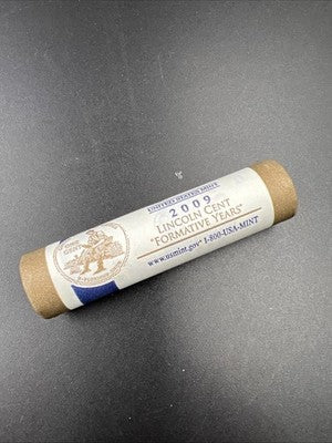 50 Coin US Mint BU Roll 2009 D Formative Years Lincoln Commemorative Cents