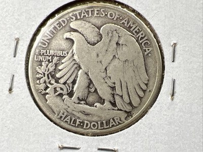 1946 50c Walking Liberty Silver Half Dollar Coin G / VG Details DDO Double Die