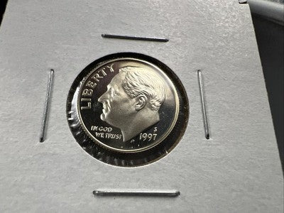1997 S 10c Proof Silver Roosevelt Dime Coin SK#a