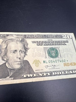 2013 Star * $20 FRN Federal Reserve Note VF Details #402