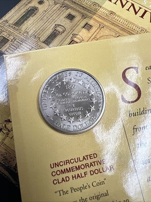 2001 Capitol Visitors Center Copper Nickel Half Dollar Coin in Gift Pack