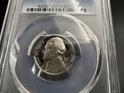1974 S 5c Jefferson Nickel Proof Coin PCGS PR69 DCAM #441