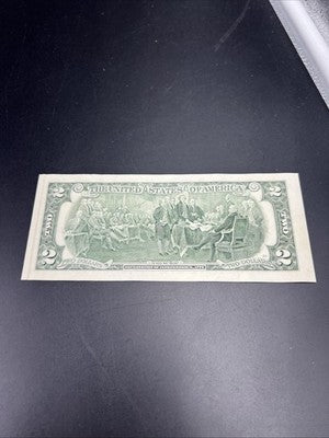 2003 A $2 FRN US State Colorized Two Dollar Bill Oregon Choice UNC