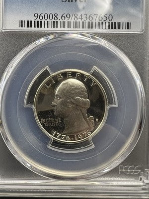 1776 - 1976 25c Washington 40% Silver Bicentennial Quarter Coin PR69 DCAM #650
