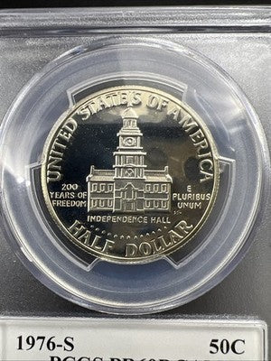 1976 S 50c Kennedy 40% Silver Half Dollar Coin PR69 DCAM PCGS #007