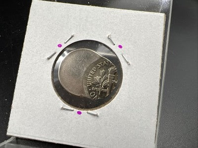47% Off Center Error Roosevelt Dime Coin UNC