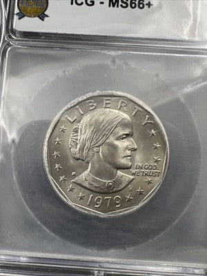 1979 D $1 SBA Susan B Anthony Dollar Coin ICG MS66 + Plus Gem UNC