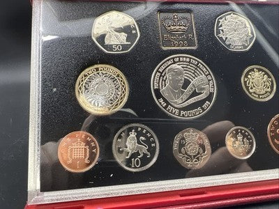 1998 United Kingdom Deluxe Proof Coin Set with COA #A