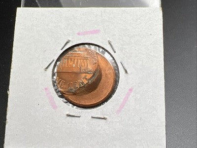 1989 1c Lincoln Memorial Cent Penny 45% Off Center BU UNC sk#3B