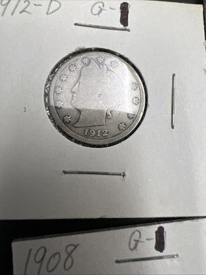 Lot of 10 Different Date V Liberty Nickel Coins Very Circ in 2x2 Cards SK#a