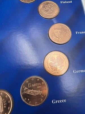 Europe European Union Collection of BU UNC 5 Cent Coins