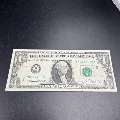 1974 $1 FRN Federal Reserve Note One Dollar Bill CH UNC #488