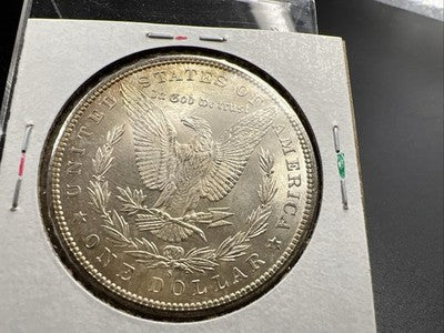 1880 S $1 Morgan Silver Dollar Coin CH BU Unc PQ Toning Toner