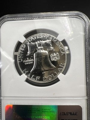 1962 50c Franklin 90% Silver Half Dollar Coin PF66 NGC Nice Coin #027