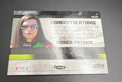 2014 Danica Patrick Pieces Of The Action #/10 Rare NASCAR Card