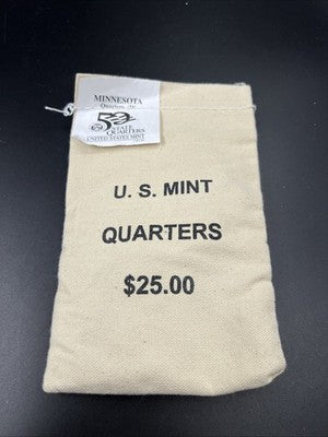 U.S. Mint Bag of 100 2005 D Minnesota State Statehood Quarters BU UNC
