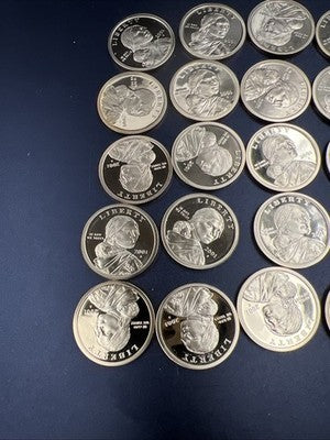 2001 S 25 Coin Proof Sacagawea Dollar Coin Roll
