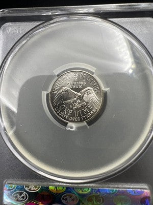 1776 - 2026 P 10c Emerging Liberty Dime Coin CAC MS62 Patriotic Holder