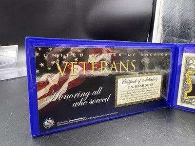 US Veterans Colorized Enhanced 2017 A 2 Two Dollar Federal Reserve Note Unc #57