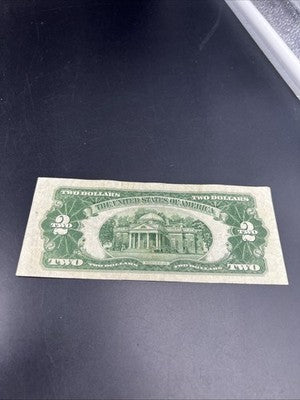 1928 G $2 Two Dollar Legal Tender United States Red Seal Note VF Very Fine #471
