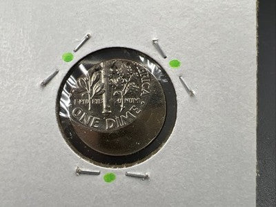 40% off Center Roosevelt Dime Error Coin UNC
