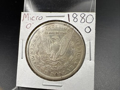 1880 O Micro o $1 Morgan Silver Dollar Coin XF Details SK#B