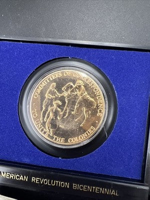 1973 American Revolution Bicentennial Samual Adams Patrick Henry Bronze Medal