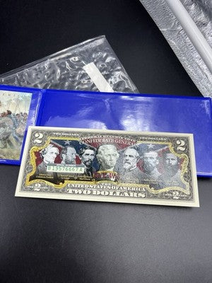 Civil War Generals Colorized 2017 A 2 Two Dollar Federal Reserve Note Unc #6667