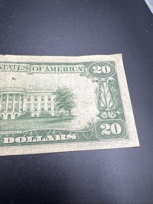 1934 A $20 FRN Federal Reserve Note Cleveland District VG Very Good Circ