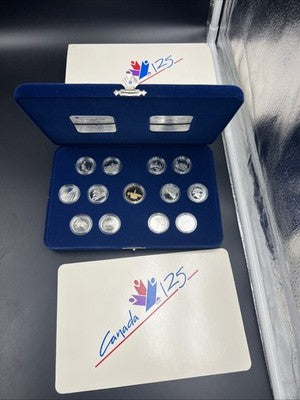 Canada Proof 1992 125th Confederation Anniversary Silver Quarters Set #4d