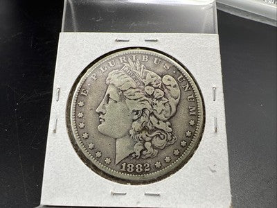 1882 O / S Morgan Silver Dollar Coin CH VF Very Fine Circ