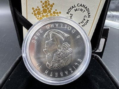 2020 W 1 Oz Canada Silver Maple Leaf Coin Gem BU Box & COA