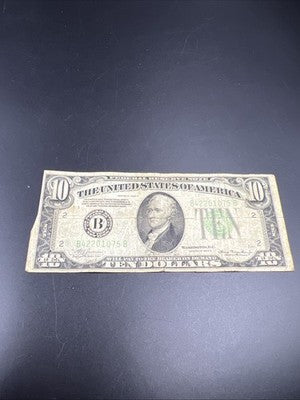1934 Mule A $10 FRN Ten Dollar Federal Reserve Note New York District Good Circ