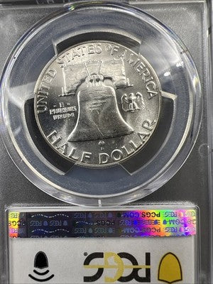 1958 P 50c Franklin Silver Half Dollar Coin PCGS MS64 CH BU Certified #78