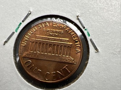 1985 P 1c Lincoln Memorial 1c Penny Coin Major Die Cud Error CH/Gem BU UNC sku#1
