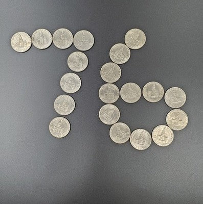 1976 Bicentennial Half Dollar  Roll Lot Of 20 Coins Choice Circulated