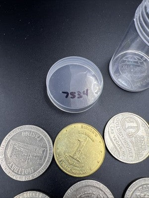 Lot of 20 $1 Casino Dollar Gaming Tokens Metal Circulated Conditions SKU#7534
