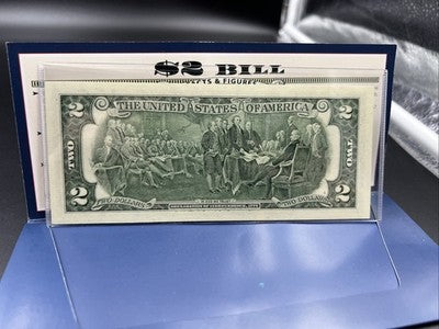 Independence Day Colorized Enhanced 2017 A 2 Two Dollar Federal Reserve Note Unc