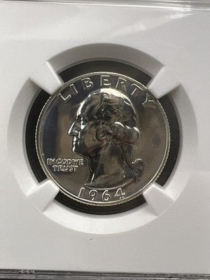 1964 25c Washington Silver Quarter Coin NGC Brown Label PF69 #016