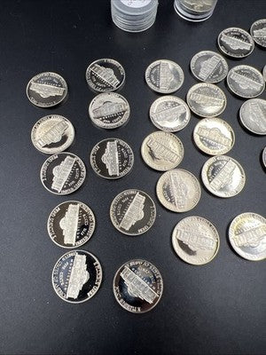 2001 S 5c Proof Jefferson Nickel 40 Coin Roll Choice Proof