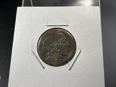 Hobo Buffalo Nickel Coin Modern Carving SKU#CC