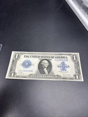 1923 $1 One Dollar Blue Seal Silver Certificate Choice VF Very Fine FR-237 #469
