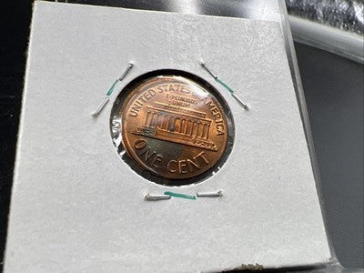 Broadstruck 1972 P 1c Lincoln Memorial Cent Penny Error Coin CH BU RB