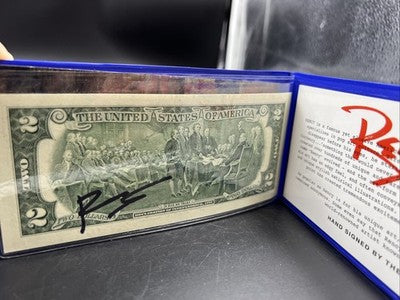 Rency Hand Signed The Force Awakens Star Wars 2017 $2 FRN UNC